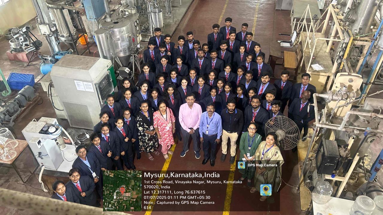 MBA department organised Industrial visit to CFTRI Mysore on 7.7.2025