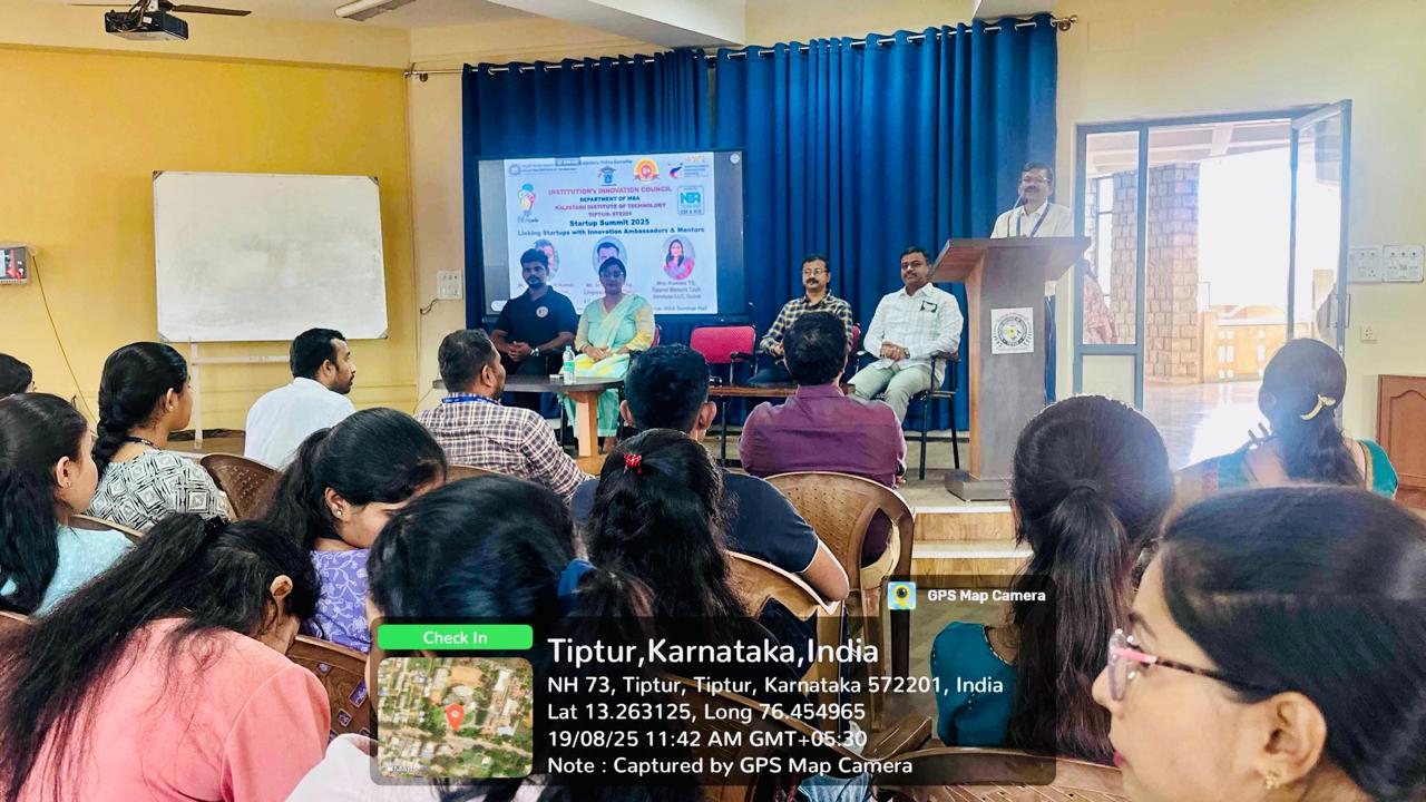 KIT IIC in association with MBA department organised Startup Summit 2025:…